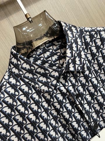 ÁO SƠ MI NAM D I O R OBLIQUE ALL-OVER – REGULAR SILHOUETTE, COTTON SHIRTING CAO CẤP