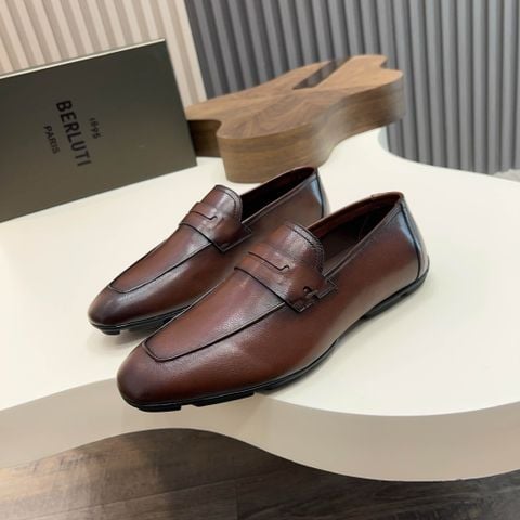 GIÀY LOAFER NAM B L EDEN SCRITTO SLIP-ON – THÂN DA LIỀN MẠCH, HỌA TIẾT DẬP CHÌM