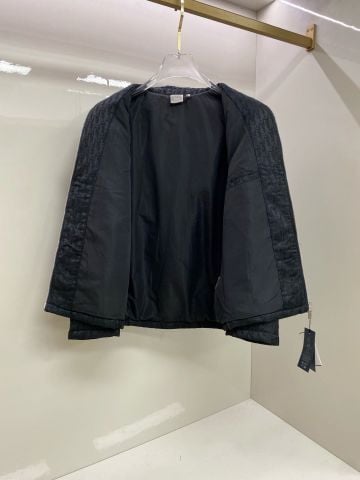 ÁO KHOÁC NAM PHIÊN BẢN BLOUSON CỔ BẺ OBLIQUE JACQUARD