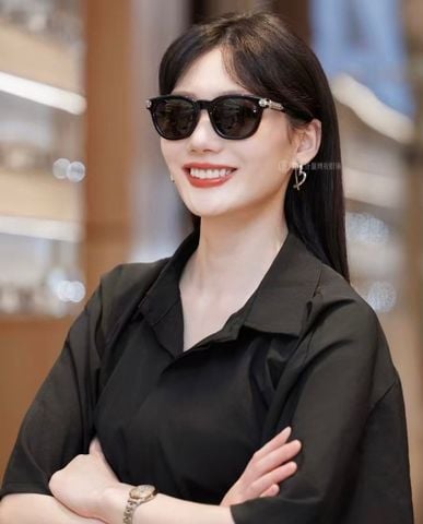 KÍNH MẮT NAM NỮ CH FORM VUÔNG BẢN DÀY CHI TIẾT KIM LOẠI CHẠM KHẮC