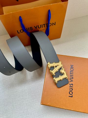 THẮT LƯNG UNISEX L*V  RANCH 2 MẶT 4.0CM PHONG CÁCH WESTERN*