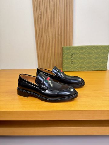 GIÀY NAM LOAFER GC DA BÊ BÓNG QUAI WEB SIGNATURE PHOM PENNY LỊCH LÃM
