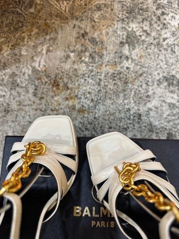 SANDAL CAO GÓT NỮ BM SYNC VELVET CHAIN SIGNATURE – GÓT 12CM ĐẾ 3.5CM