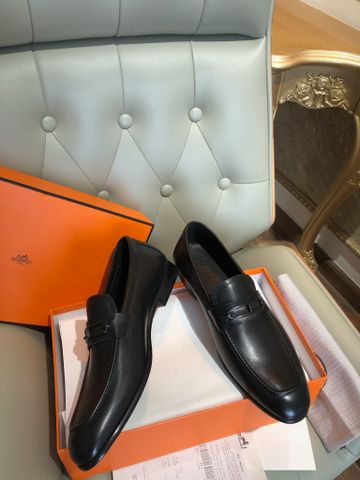 Giày nam Loafer Herme*  phiên bản Roulis buckle