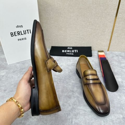 GIÀY NAM BERLUTTI LOAFER LORENZO PATINA NÂU HỔ PHÁCH