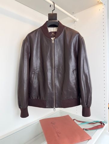 ÁO KHOÁC DA NAM LP DÁNG BOMBER CỔ BO SANG TRỌNG