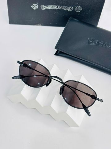 KÍNH MẮT NAM Chrome* Hearts*  OVAL KIM LOẠI CHẠM KHẮC – NEW 2025