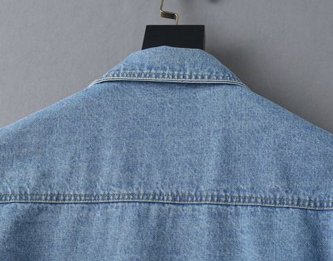 ÁO KHOÁC JEANS NAM BBR THÊU KỴ SĨ NGHỆ THUẬT PHOM RỘNG CAO CẤP