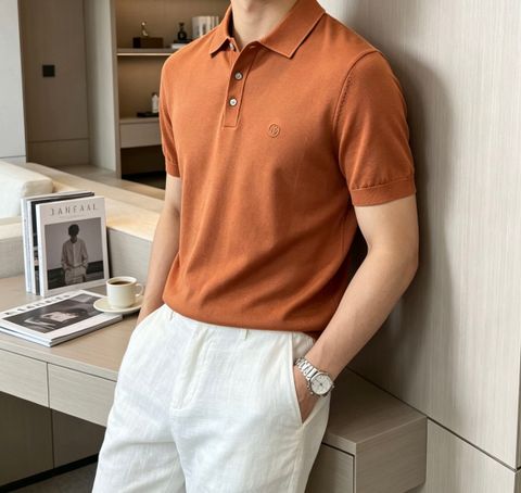 ÁO POLO DỆT KIM NAM L P – LỤA TƠ TẰM PHA LYOCELL, MỊN MÁT SANG TRỌNG