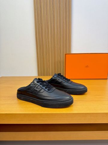 GIÀY SNEAKER MULE NAM H M KEEP – DA BÊ NAPPA, PHOM OPEN-BACK NEO-VINTAGE