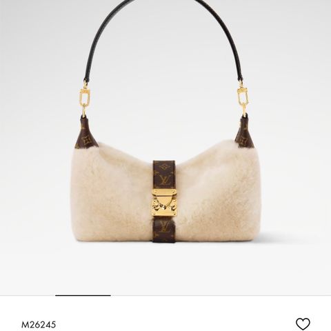 TÚI XÁCH NỮ L*V  POCHETTE MIA LÔNG CỪU MONOGRAM S-LOCK*