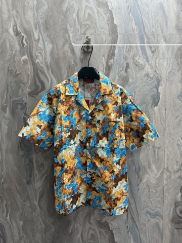 BỘ NAM GC HOẠ TIẾT CAMO MONOGRAM NỔI BẬT DÁNG RESORT CAO CẤP