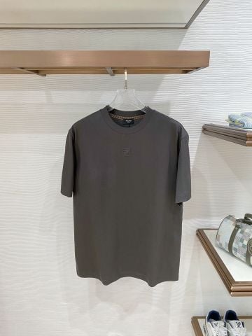 ÁO THUN NAM FND CỔ TRÒN COTTON CAO CẤP LOGO DẬP NỔI TONE-SUR-TONE