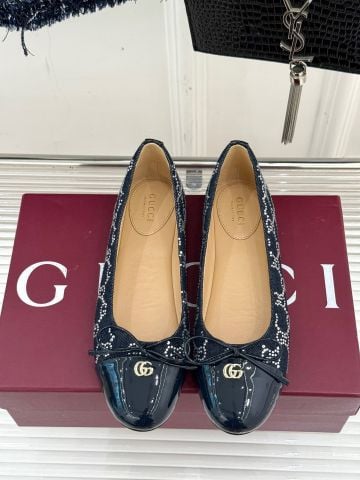 GIÀY NỮ GC* BALLET FLATS NƠ DOUBLE G – PHIÊN BẢN MONOGRAM
