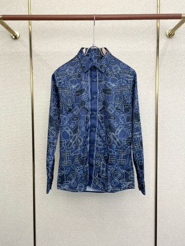 ÁO SƠ MI NAM H M DÀI TAY HỌA TIẾT LINE ART PHỤ KIỆN PHONG THÁI DOANH NHÂN