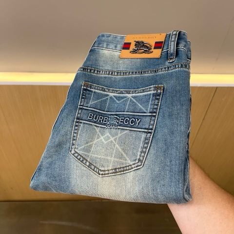QUẦN JEANS NAM B B R WASH XANH PHOM SLIM STRAIGHT