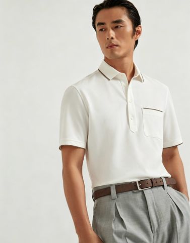 ÁO POLO NAM BC* DÒNG OLD MONEY FOUR-BUTTON
