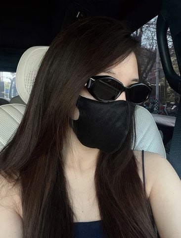 KÍNH MÁT NỮ GM DÁNG MẮT MÈO OVAL BẢN DÀY ĐIỂM KIM LOẠI