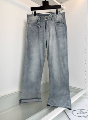 QUẦN JEANS NAM PRAD* PHOM ỐNG ĐỨNG WASHED VINTAGE MỎNG NHẸ