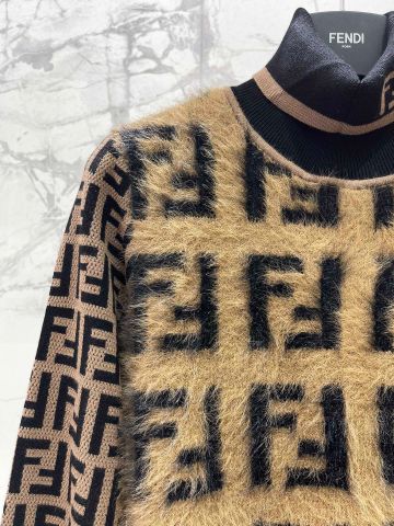 ÁO LEN NỮ FENDI*  LÔNG MỀM HOẠ TIẾT FF SANG TRỌNG*