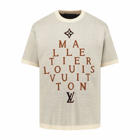 ÁO LEN DỆT KIM NAM NỮ L V ATELIER MALLETIER LETTER JACQUARD