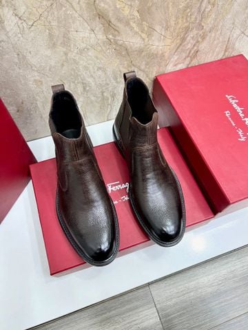 GIÀY NAM SALVATOR*E  – CHELSEA BOOT DA BÒ LÓT DA