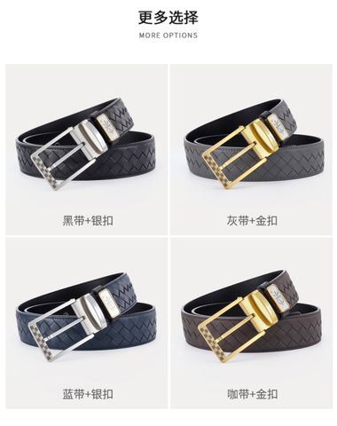 THẮT LƯNG NAM C K CAO CẤP – DA BÒ TOP-GRAIN HỌA TIẾT ĐAN, KHÓA KIM XOAY HAI MẶT
