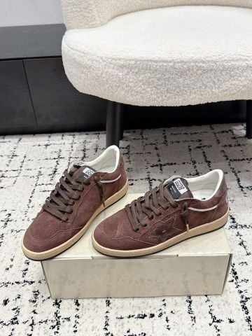 GIÀY SNEAKER NAM NỮ GGD* BALL STAR DA BÒ PHỐI DA LỘN VINTAGE CỔ ĐIỂN