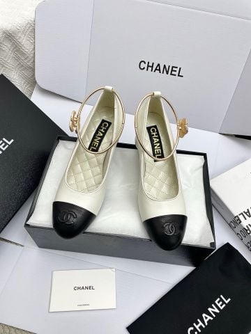 GIÀY CAO GÓT NỮ CN GÓT NGỌC 5.5CM DÁNG MŨI PHỐI BIỂU TƯỢNG THANH LỊCH