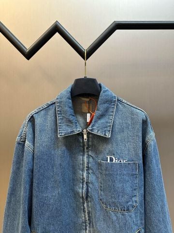ÁO KHOÁC DENIM NAM D DÁNG BLOUSON PHOM RELAXED HIỆU ỨNG WASH CỔ ĐIỂN