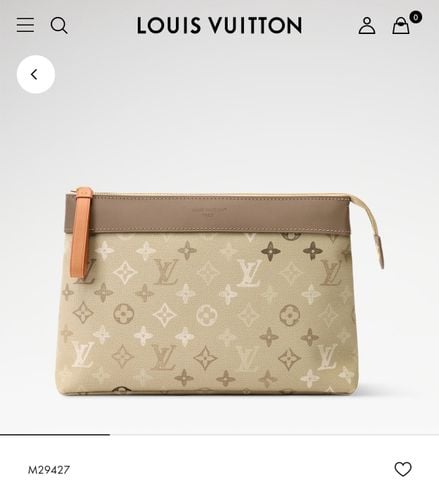 TÚI CẦM TAY NAM NỮ L V POCHETTE VOYAGE SOUPLE MONOGRAM SURPLUS CANVAS