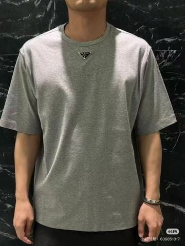 ÁO THUN NAM NỮ PRD DÁNG RỘNG TRIANGLE LOGO TRÁNG MEN