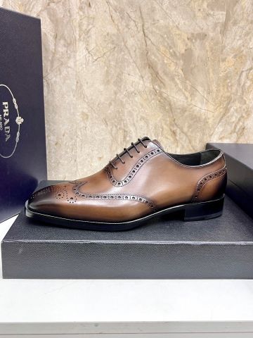 GIÀY NAM PRAD* OXFORD BROGUE NÂU PATINA