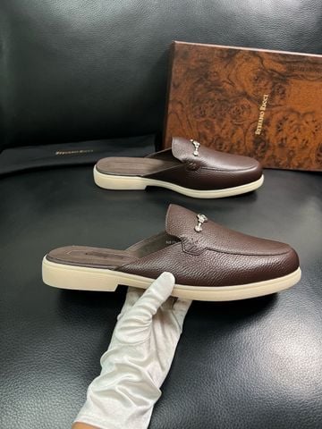 GIÀY SỤC NAM S R PHOM LOAFER DA BÊ GRAINED LEATHER