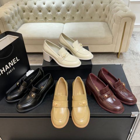 GIÀY CAO GÓT LOAFER CN* DA BÒ BÓNG – ĐỒNG XU KIM LOẠI, PHOM THANH LỊCH