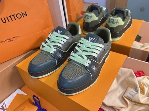 GIÀY NAM SNEAKER LV* PHỐI XANH MINT CỰC CHẤT