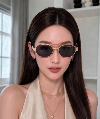 KÍNH MẮT NỮ M M  PHOM OVAL KHUNG KIM LOẠI