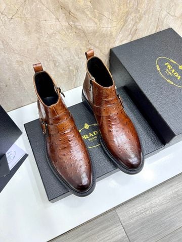 GIÀY BOOTS NAM PRAD* SAFFIANO JODHPUR – PHOM THUÔN LỊCH LÃM