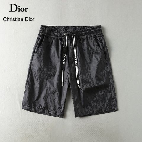 QUẦN SHORT NAM D R OBLIQUE JACQUARD ĐEN BÓNG NHẸ DÂY RÚT THỂ THAO