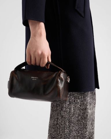 TÚI NAM NỮ PRAD DA BÒ MỀM – DÁNG BOSTON CỔ ĐIỂN,