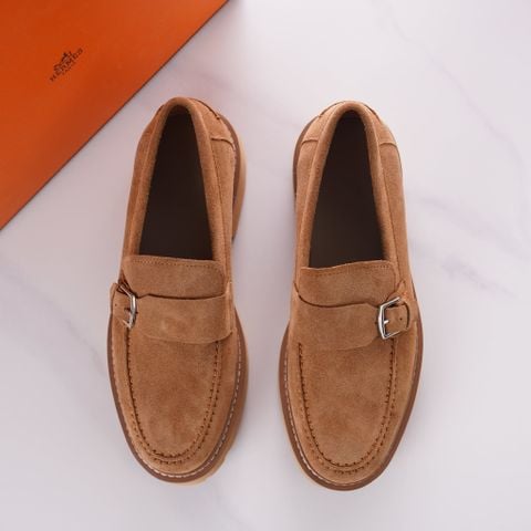 GIÀY LOAFER NAM H M MAXIME DA BÊ SUEDE, KHÓA KIM LOẠI VÀ ĐẾ LUG 1,5 CM