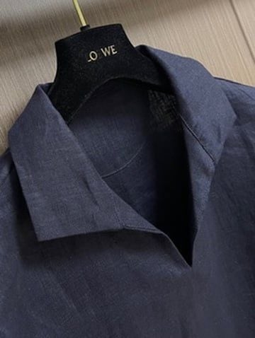 ÁO SƠ MI NAM LP* LINEN 100% CỔ MỞ PHÓNG KHOÁNG DÁNG RỘNG SANG ĐẸP