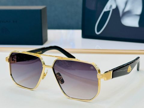 KÍNH MẮT NAM NỮ MAYBAC*H M10 GỌNG KIM LOẠI DÁNG PILOT ĐA GIÁC CẦU ĐÔI SANG TRỌNG