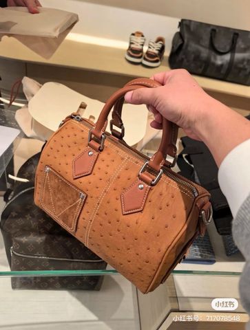 TÚI XÁCH NAM NỮ L V SPEEDY P9 BANDOULIÈRE 25 DA VÂN NỔI PHỐI PATCHWORK ĐẲNG CẤP