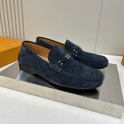 GIÀY LƯỜI NAM To*ds* DA LỘN NAVY • MŨI MOC CHỈ TAY • THANH KIM LOẠI TINH GỌN