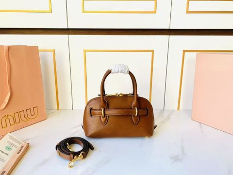 TÚI XÁCH NỮ MIU* AVENTURE NAPPA MINI CẦM TAY THANH LỊCH