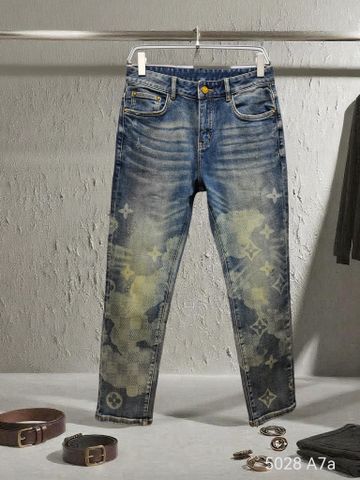 QUẦN JEAN NAM L*V  MONOGRAM WASH THU ĐÔNG