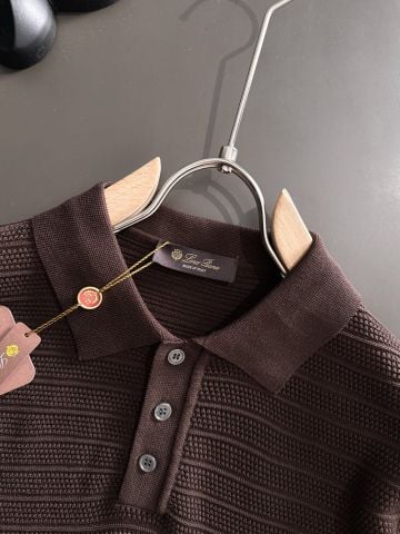 ÁO POLO KNIT NAM LP TEXTURED COTTON YARN PHOM RELAXED