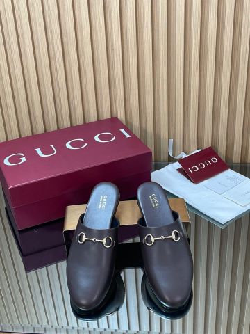 GIÀY SỤC NAM NỮ GUCC SLIM HORSEBIT DA BÒ