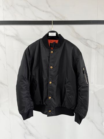 ÁO KHOÁC NAM PRAD* BOMBER ĐEN LÓT CAM PHIÊN BẢN CAO CẤP